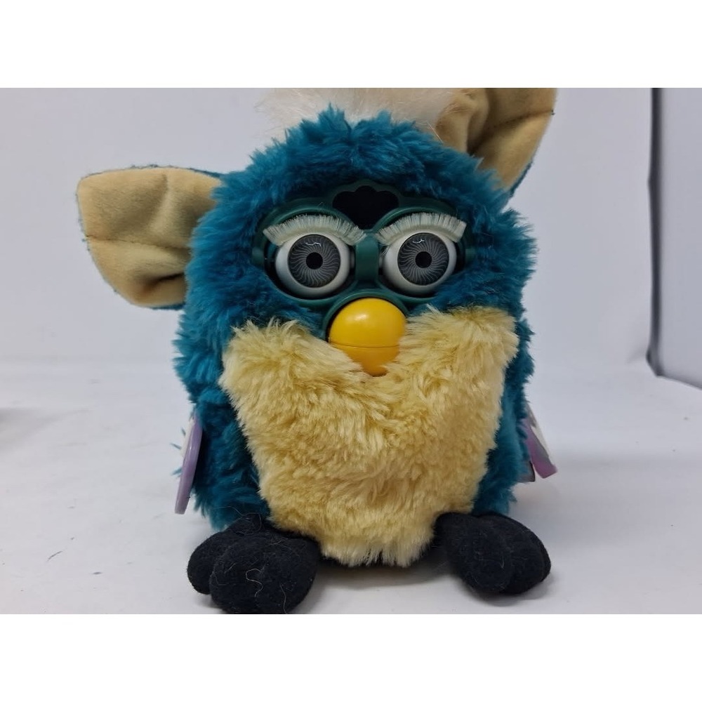 Tiger Electronics Furby Yellow Blue Dragon Series Tested Not Working. R